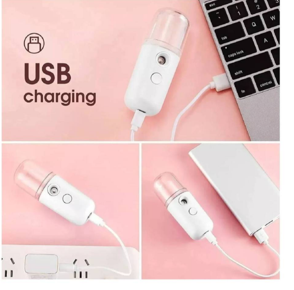 MINI VAPORIZADOR FACIAL PORTABLE. TIENDA NILDA'S HOPI ( ECUADOR).