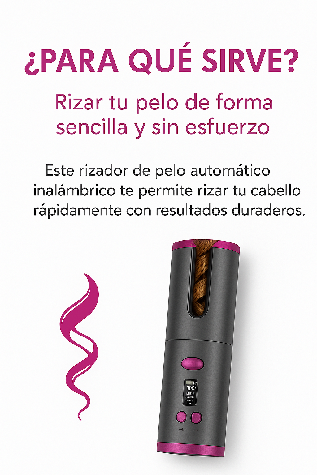 Rizador Automático De Cabello. TIENDA NILDA'S HOPI ( ECUADOR).