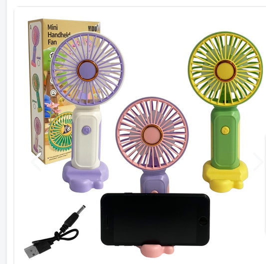 Mini ventilador Recargable y Portatil. TIENDA NILDA'S HOPI ( ECUADOR).