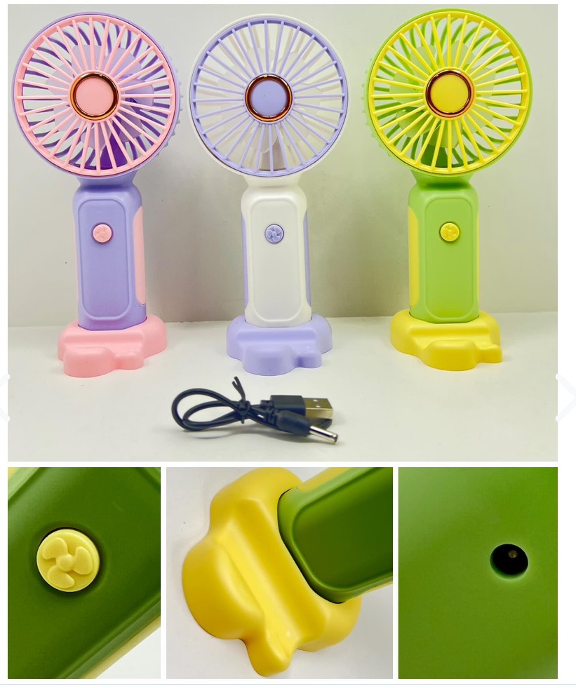 Mini ventilador Recargable y Portatil. TIENDA NILDA'S HOPI ( ECUADOR).